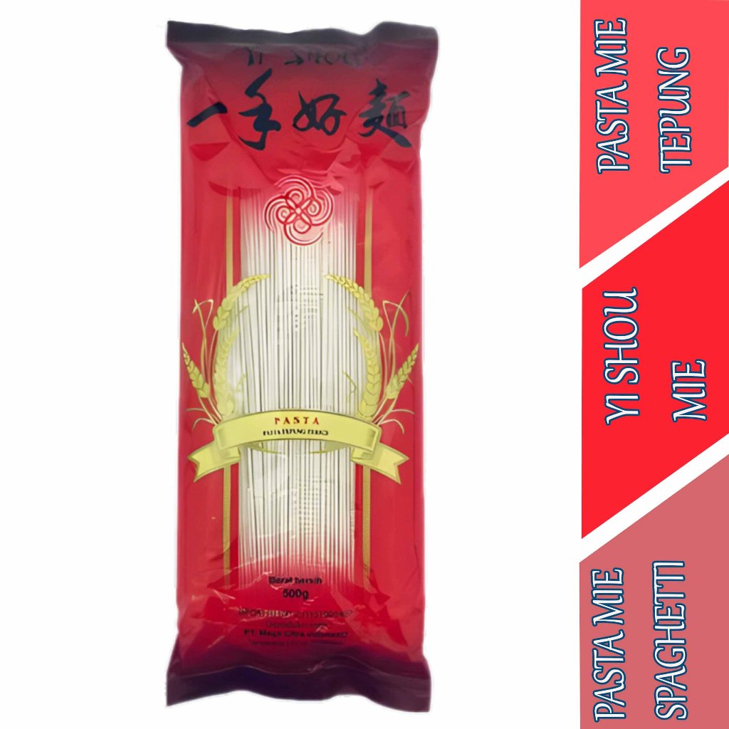 

Pasta Tepung Terigu - Yi Shou Mie - Pasta Mie Spaghetti - 500gr
