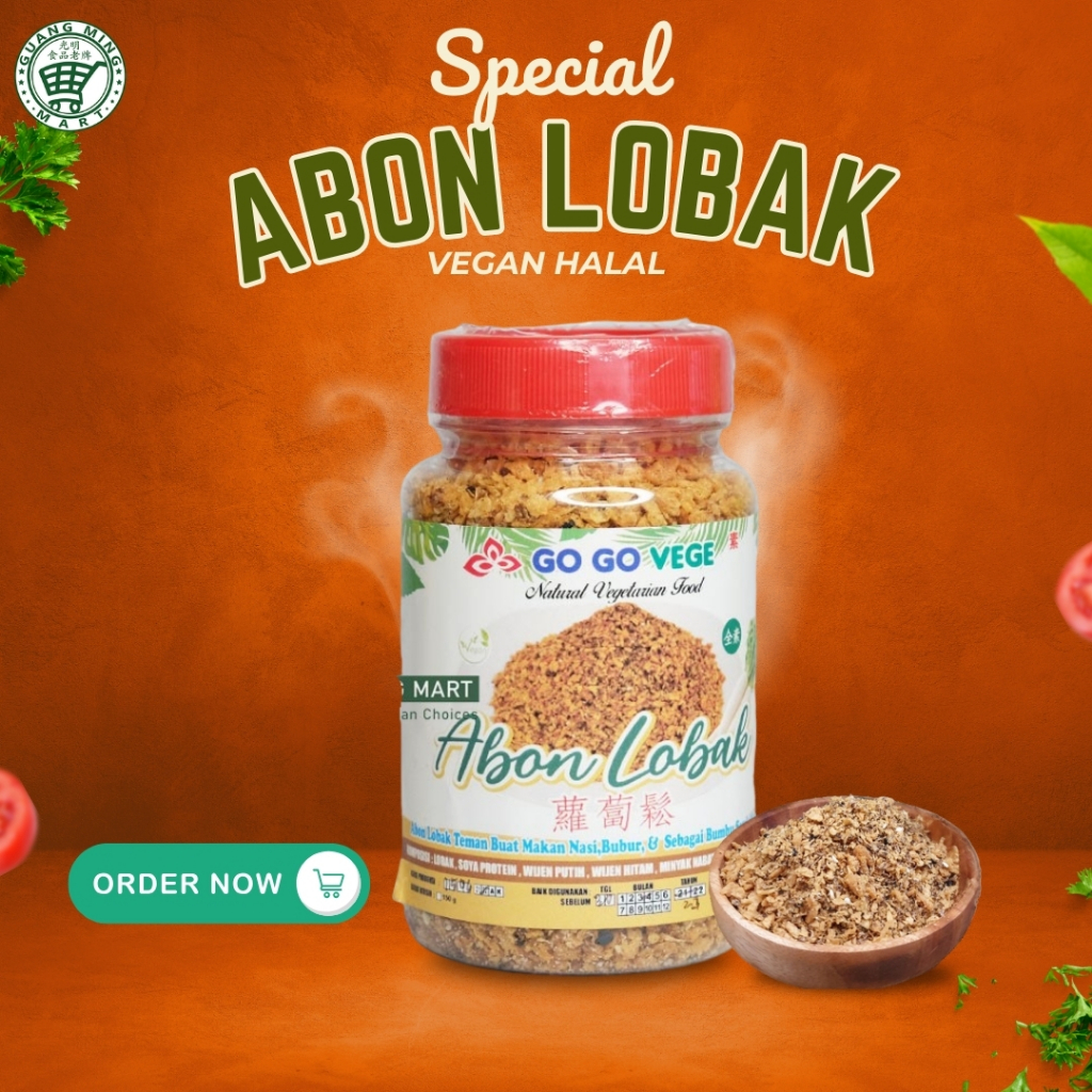 

Abon Lobak Go Go Vege 150gram Vegan Halal
