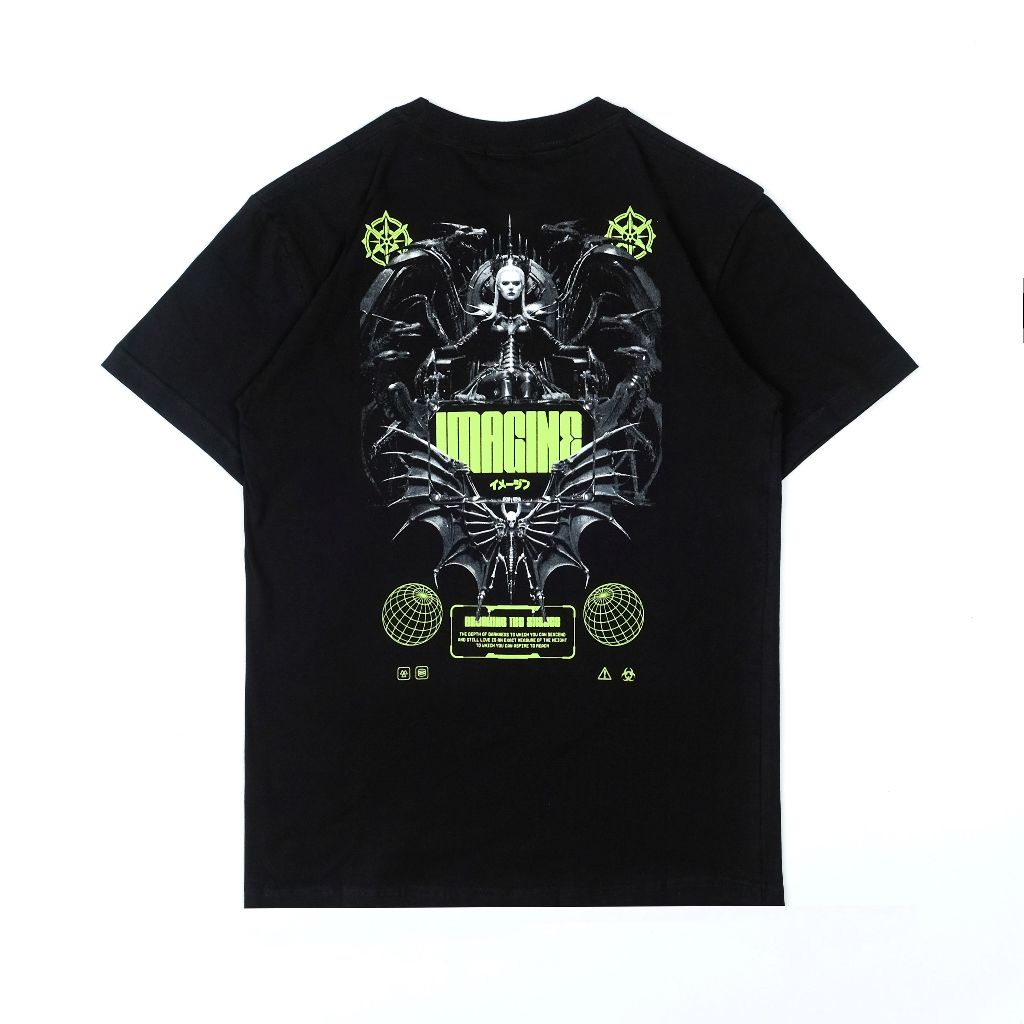 Imagineco Kaos Lengan Pendek Hitam "Batqueen"