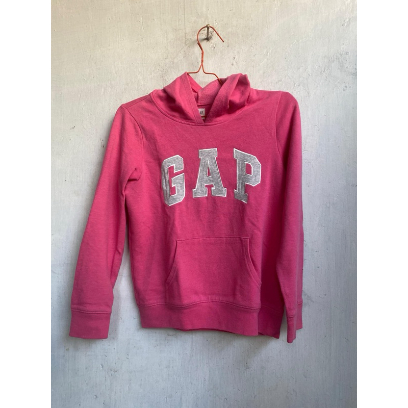 Hoodie GAP Pink Logo Bordir