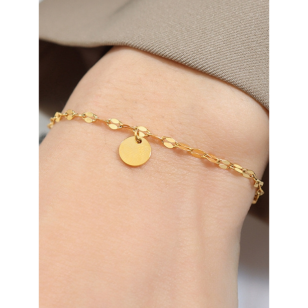 [laine] Round Charm Bracelet - Gelang Simple Korea Aesthetic