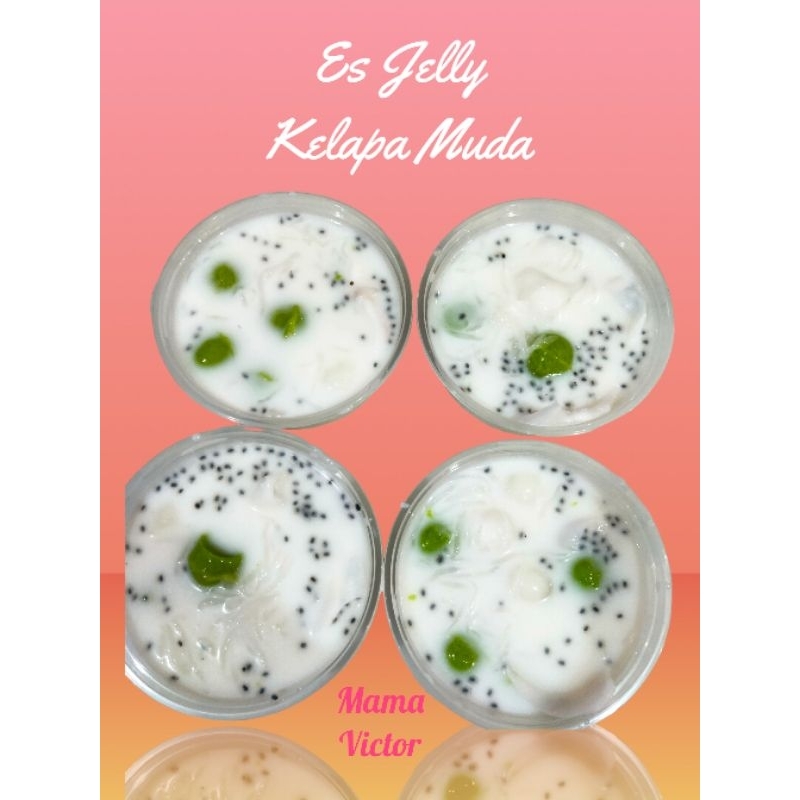 

Es Jelly Kelapa Muda Coconut jelly Pandan Asli 400ml