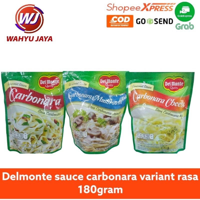 

Del montes sauce carbonara variant rasa 180gram