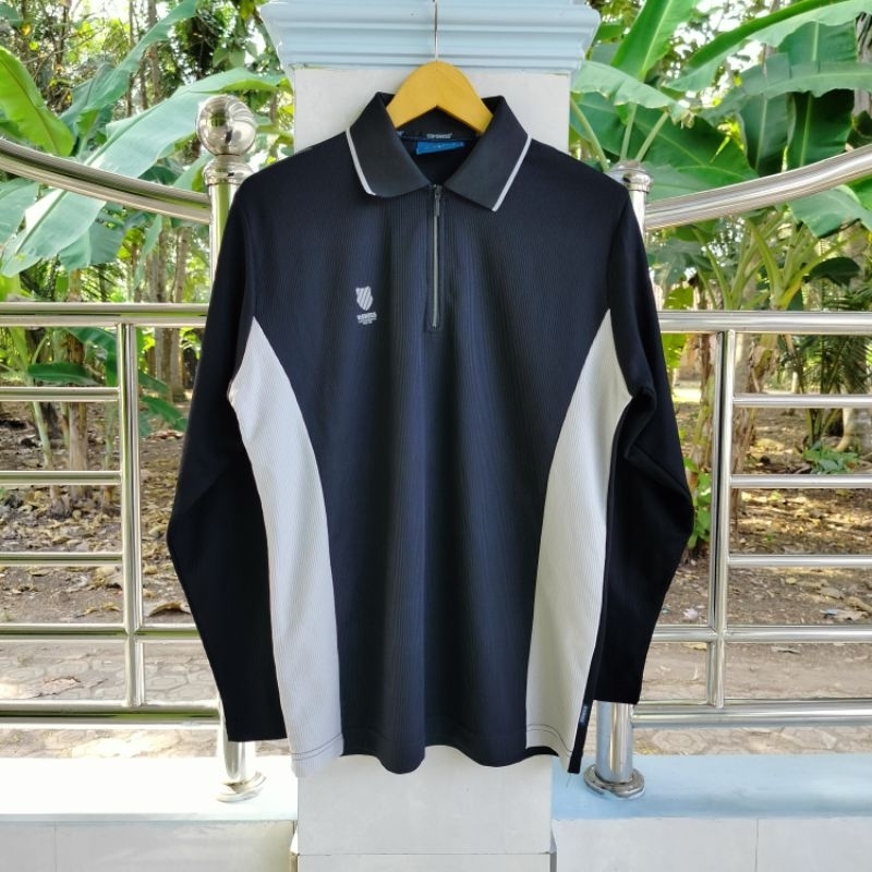 Long Sleeve / Polo Shirt / Vintage / Second / K~SWISS