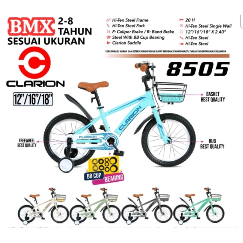 BMX Clarion 8505 8503 9920 9923 12 16 18