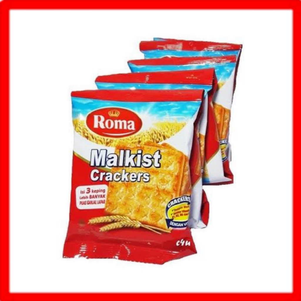 

ROMA MALKIST CRACKERS RENCENG ISI 10 SACHET @ 21 GRAM