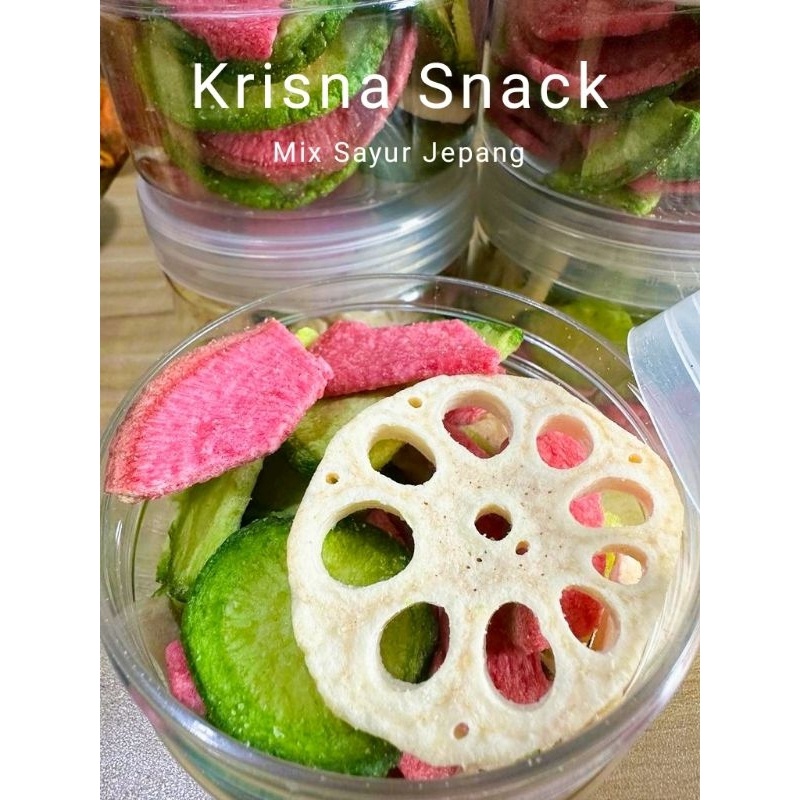 

SPESIAL KERIPIK SAYUR MIX JEPANG LOTUS UBI TERATAI JEPANG LOBAK HIJAU DAN LOBAK MERAH