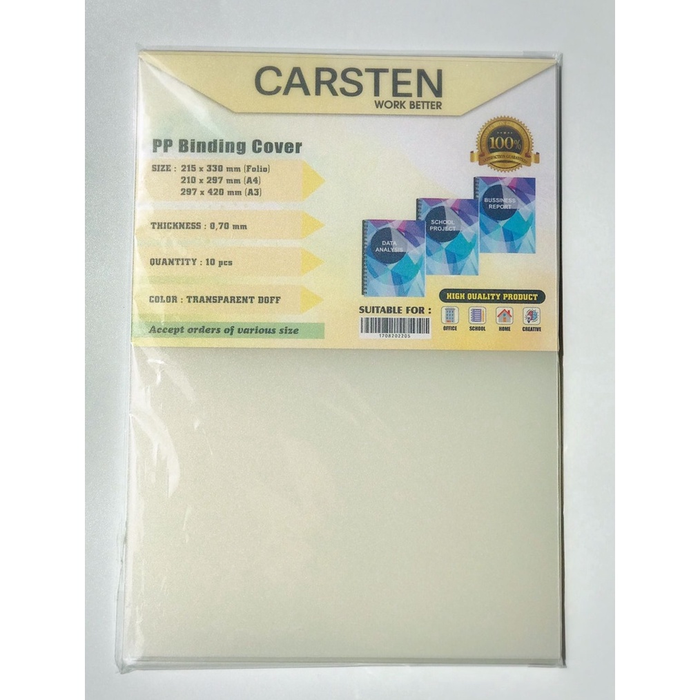 

KODE L15I Mika Cover jilid PP Pasir doff tebal 7 mm A4 isi 1 lembar