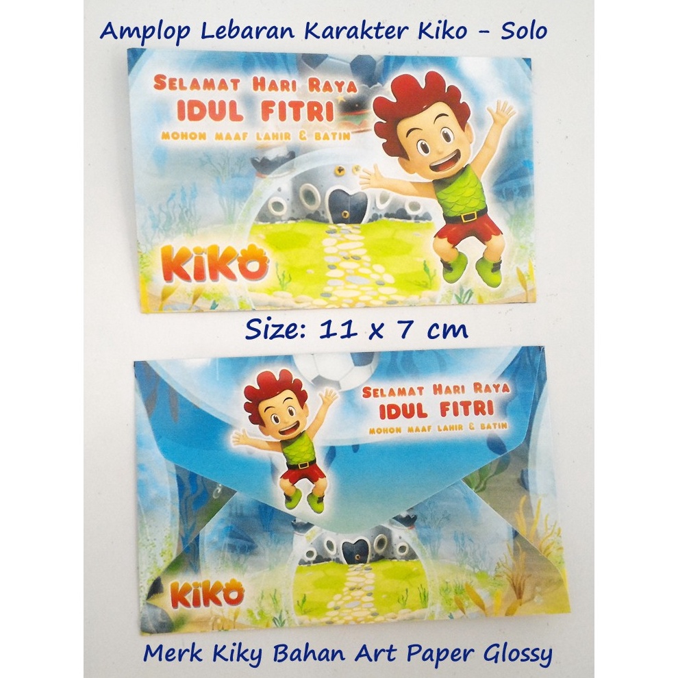 

SUPER Amplop Lebaran Karakter Kiko Amplop Idul Fitri Art Paper Glossy B4