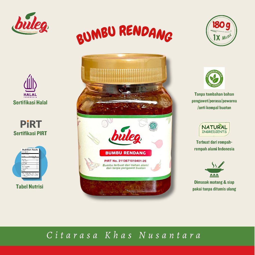 

Buleg Bumbu Rendang - 180 g