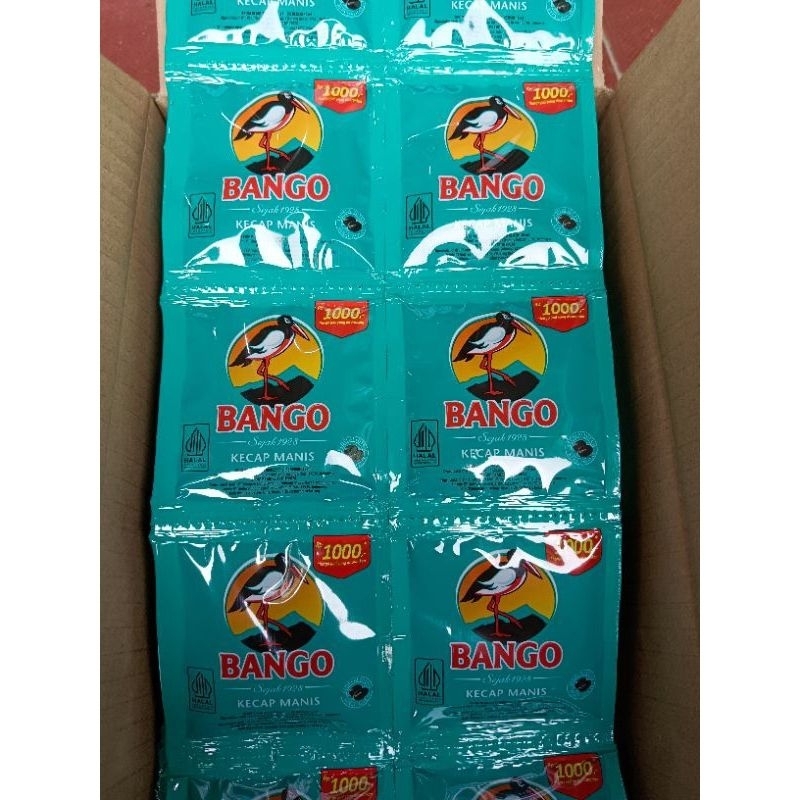 

(1 Renceng isi 12 Sachet ) Kecap Bango Kecap Manis Kemasan Sachet 25 Gram