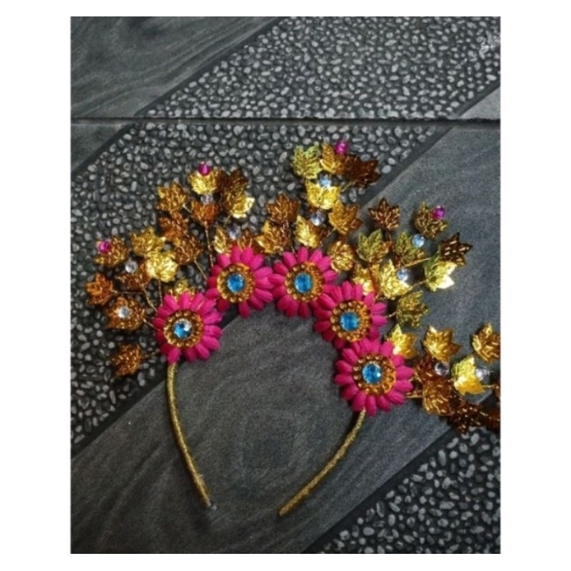 Mahkota Bunga Matahari/ Bando Tradisional Bunga Matahari