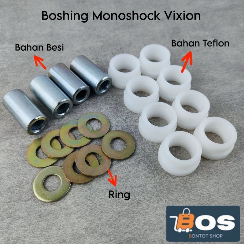 Bosh Monoshock Vixion Old New R Nvl Nva Bos Shock Belakang PNP Segitiga Unitrack Vixion R15 Xabre