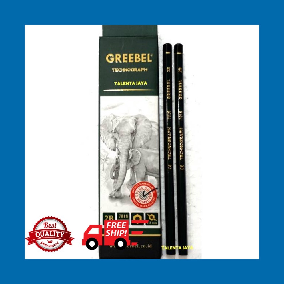 

GREEBEL 718 PENCIL PENSIL 2B 12 PCS per SET w I8R3