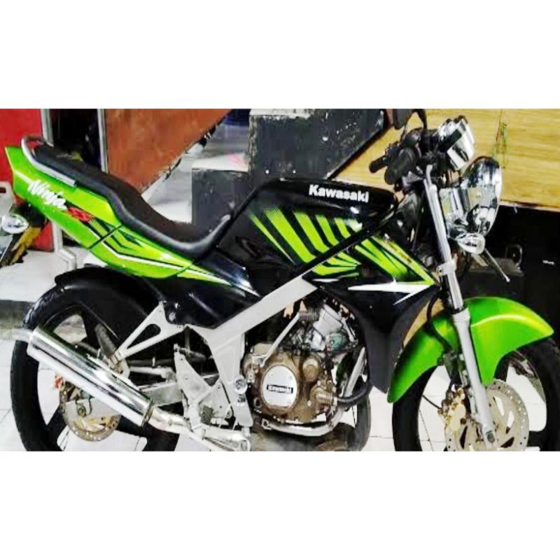 STIKER STRIPING NINJA SS 2014 ZEBRA HIJAU METALIK