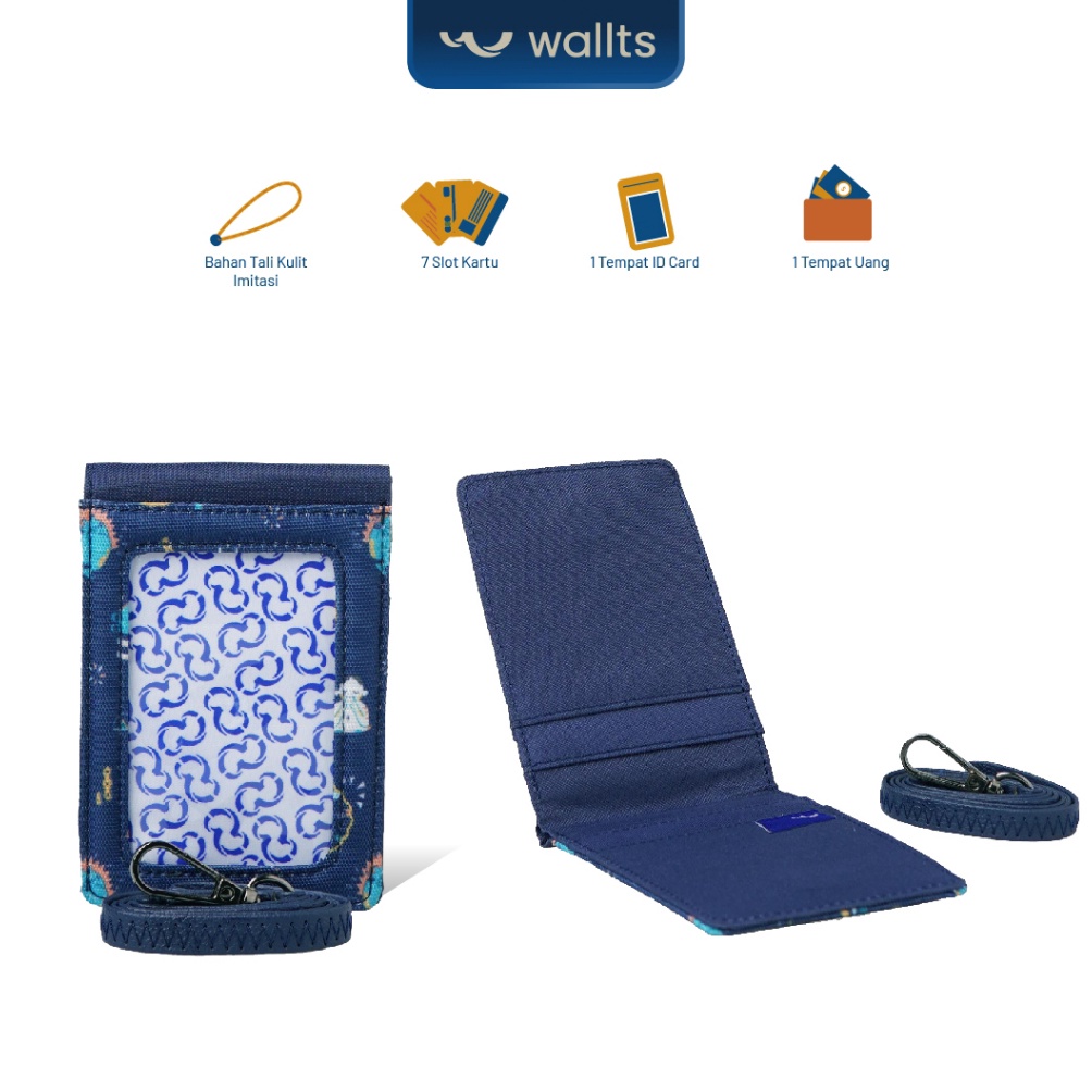 

KODE G92P Wallts New Helen Motif Dompet Lanyard Card Gantungan Id Card Name Tag Pria Wanita