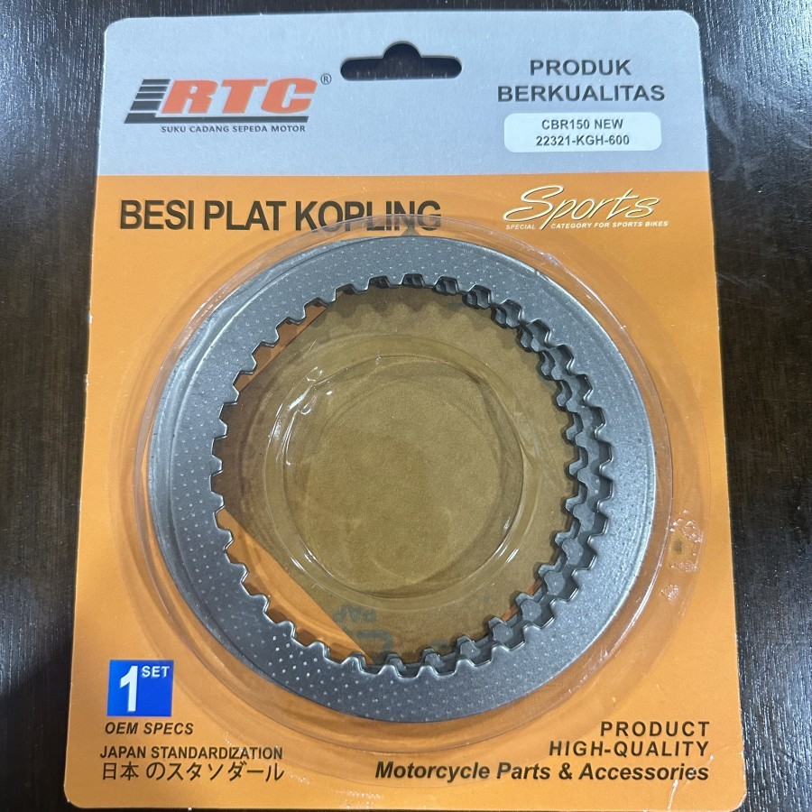 RTC CBR150 NEW BESI PLAT KOPLING GESEK KAMPAS MOTOR LED BARU CBR 150