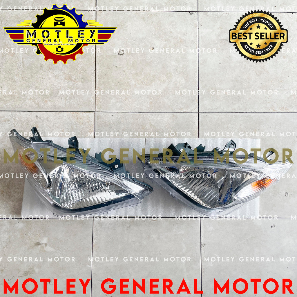 LAMPU DEPAN HEAD LAMP HEADLAMP LAMPU UTAMA AVANZA XENIA VVTI 2007 2008 2009 2010 2011 ORIGINAL DMAC 