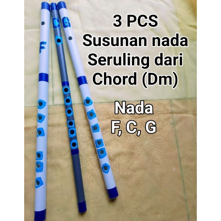 KODE W48H Suling dangdut Paralon isi 3 Nada Seruling dangdut 1 Set Suling dangdut
