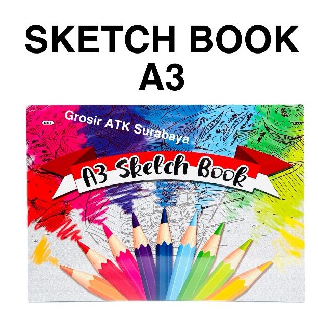 

SKETCH BOOK A3 Buku Sketsa Sketch Pad KIKY Ukuran A3 isi 5 Lembar l D5K9