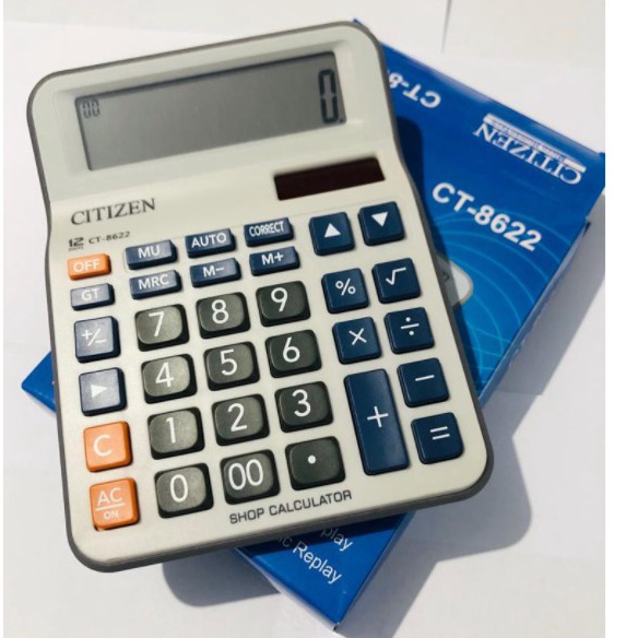 

Calculator Kalkulator Dagang 12 Digit Citizen CT 8622 CT8622 Warna Putih Cantik i D8N5
