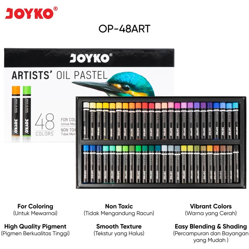 

Artists Oil Pastel Joyko OP48ART 48 Warna x W8T2