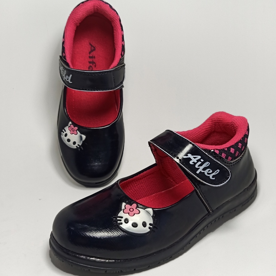 Miliki Sepatu Pantofel Sekolah Flat Shoes Anak Perempuan Cewek Wanita Umur 4 5 6 7 8 9 1 Tahun TK SD