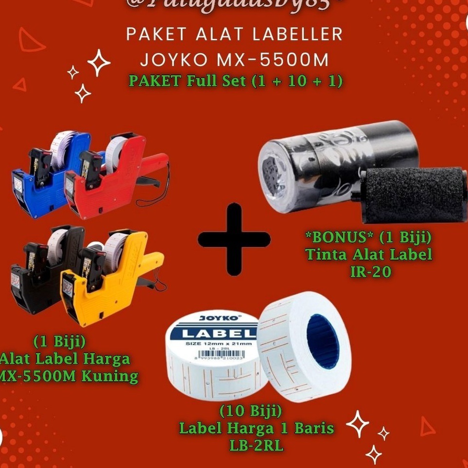 

1 Set PAKET Labeller JOYKO MX55M 1 Baris 8 Digit Labeller Alat Label Harga Joyko MX55M 8 Digits Joyko MX55 MX55 MX 55M MX 55 M g F7D6