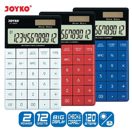

Kalkulator Joyko CC48CO 12 Digits Check Correct t D2S4