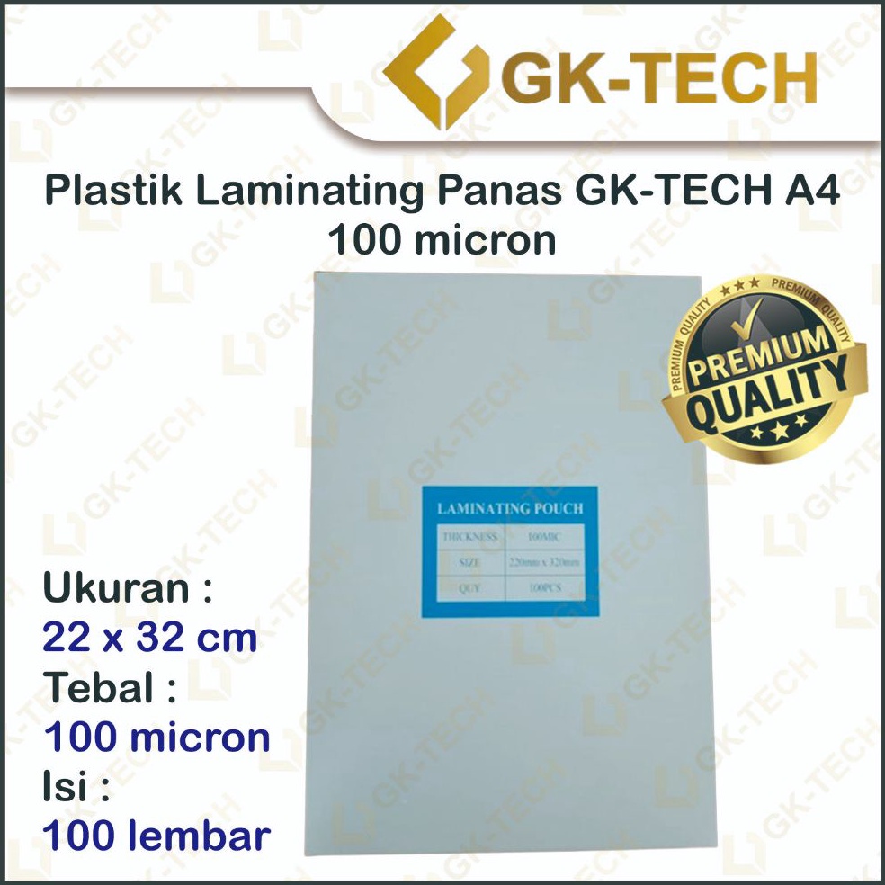 

Plastik Laminating GKTech F4A4 Laminasi Panas Hot Laminating 1 mikron t I2D8