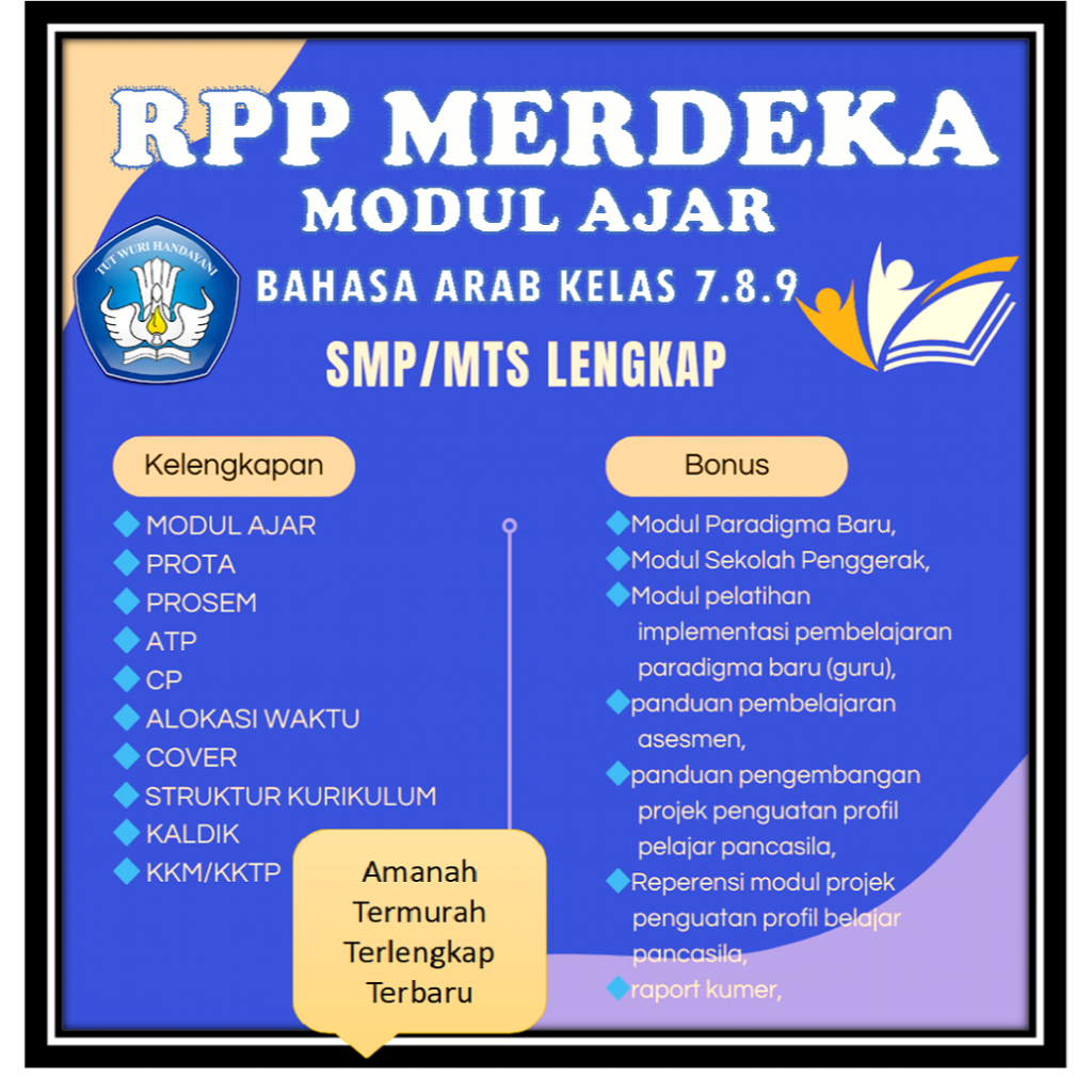 

MODUL AJAR BAHASA ARAB KELAS 7.8.9 SMP/MTs KURIKULUM MERDEKA LENGKAP
