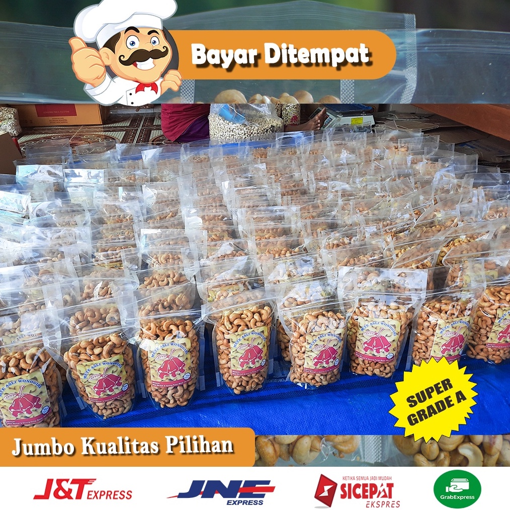 

BERKUALITAS 5grm Kacang Mete Mede Oven Grade A Super Original Wonogiri