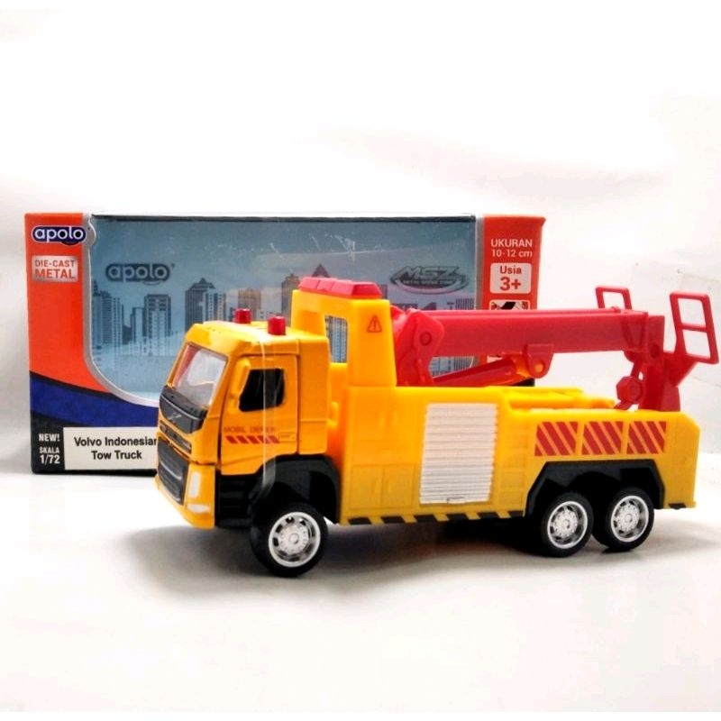 Apolo msz Diecast Volvo Indonesian Tow Truck kuning