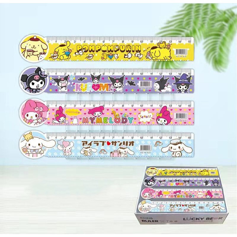 

PENGGARIS SANRIO LUCU KUROMI MELODY/penggaris sanrio alat tulis anak