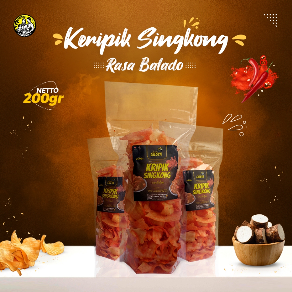 

Kripik Singkong Balado 200Gram