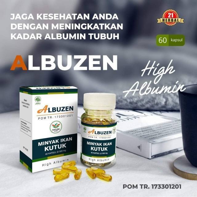 ALBUZEN Minyak Albuzen Minyak Ikan Kutuk Minyak Gabus Albumin Obat Luka Pasca Operasi Lebih Cepat - 