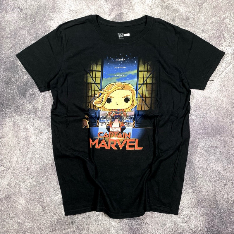 MARVEL CAPTAIN MARVEL, ORIGINAL, T-SHIRT, KAOS OBLONG, TRIFTING, SECOND