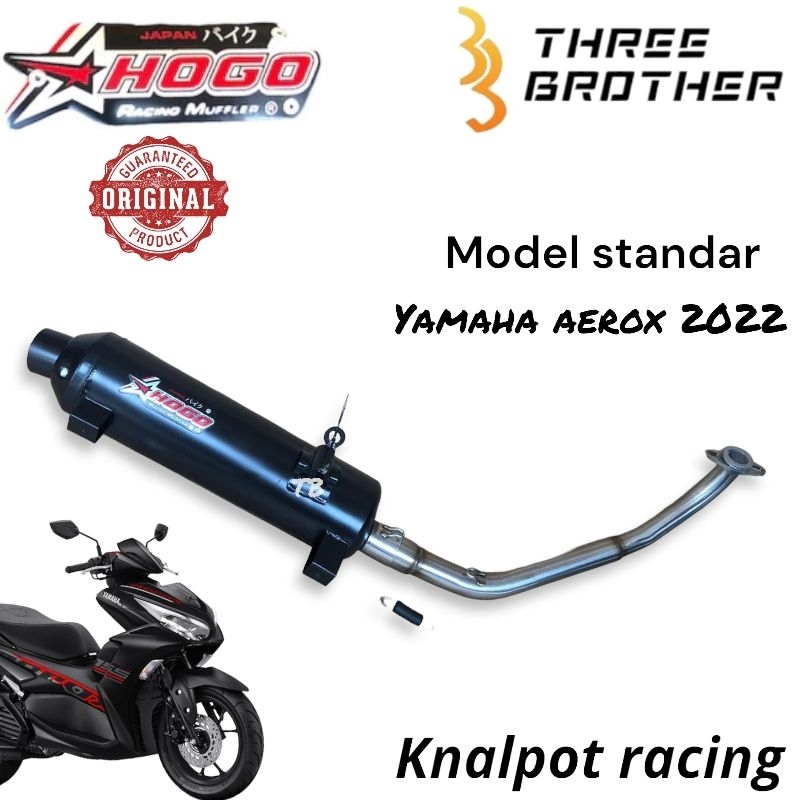 Knalpot standar racing Aerox new 2021 leheran stainless hogo