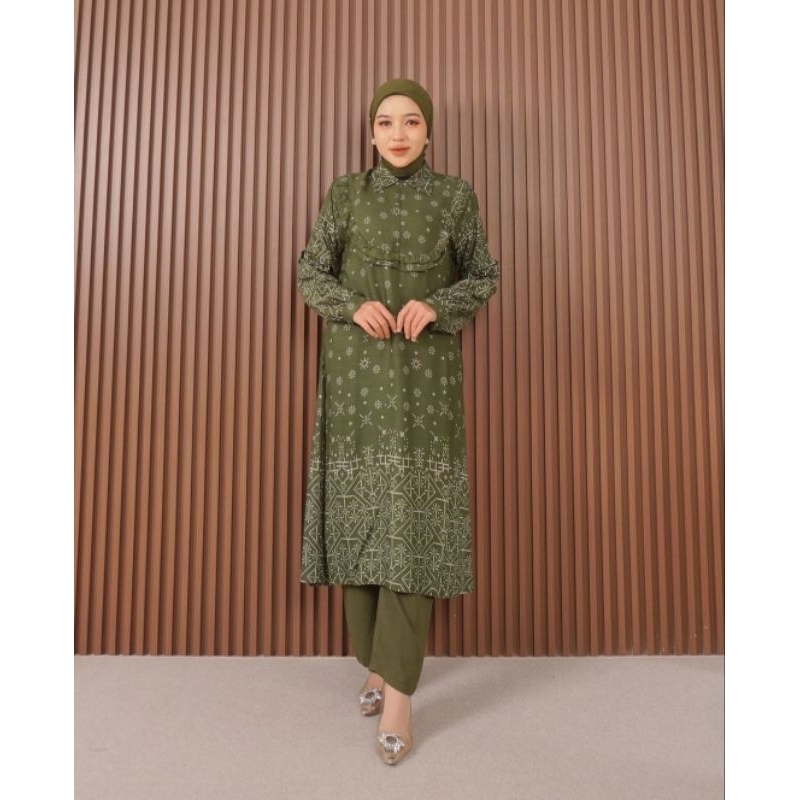 FAMYS OWLEA SET WANITA KATUN CRINKLE AIRFLOW KEKINIAN 014019