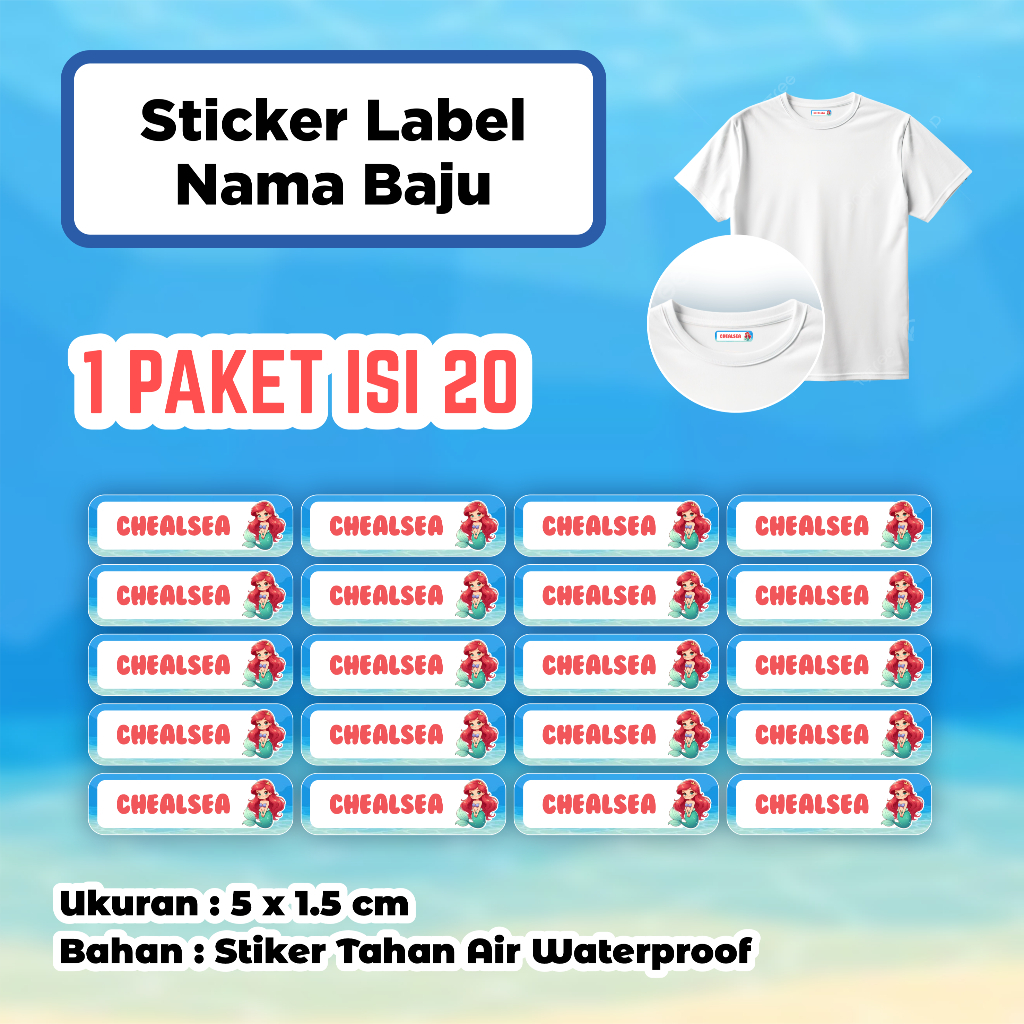 

Stiker Nama Baju | Stiker Nama Kain | Stiker Baju Tinggal Setrika | Stiker Label Nama Baju Lucu | Stiker Nama DTF