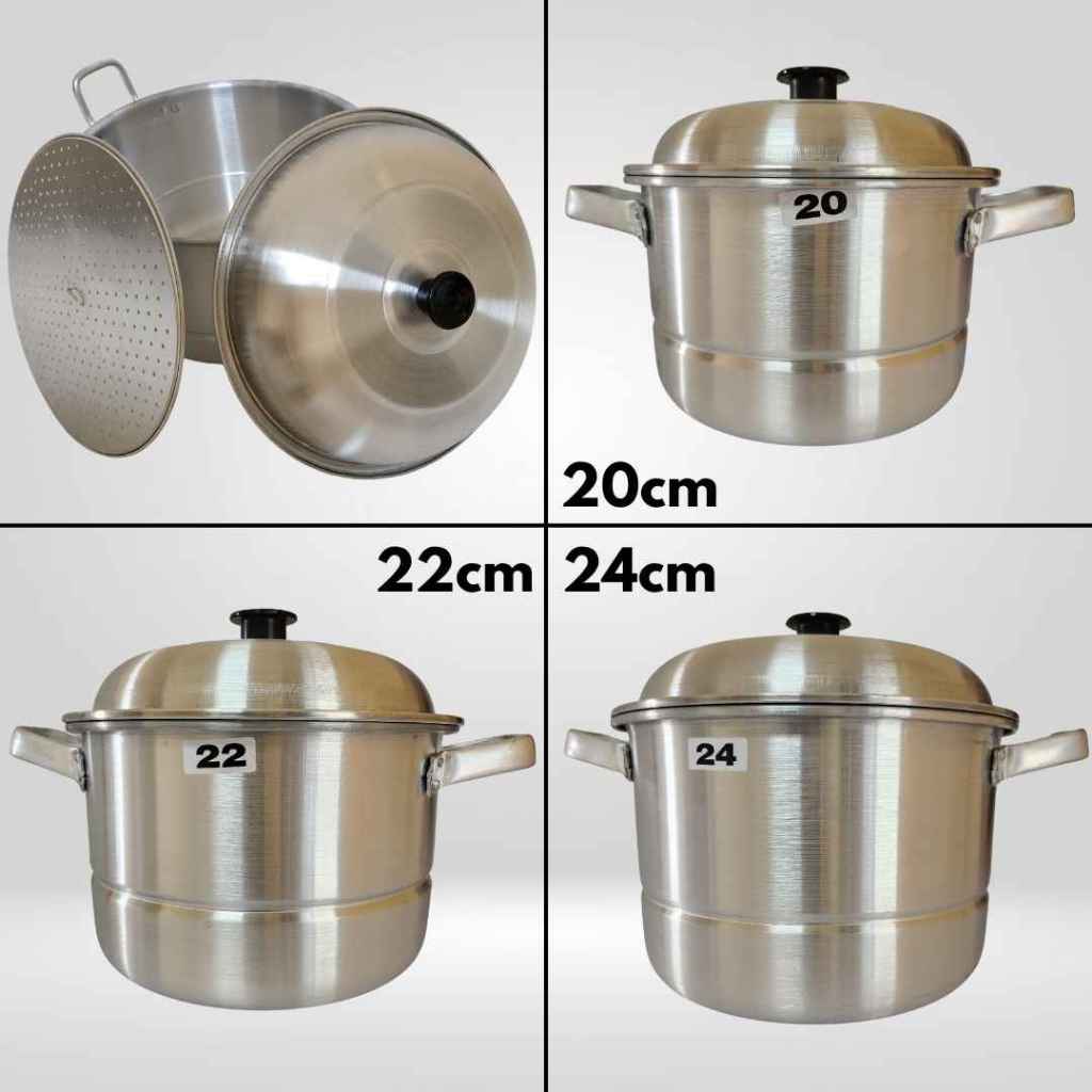 Panci kukusan Kecil dandang 20,22,24 cm Aluminium Panci SERBA GUNA Nasi