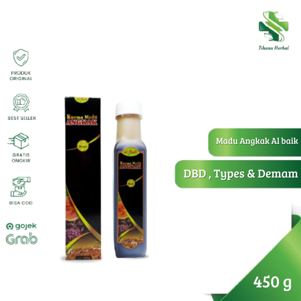 

Madu Sari Kurma Angkak Al Baik | Obat herbal dbd, tipes, tyhpus, panas demam