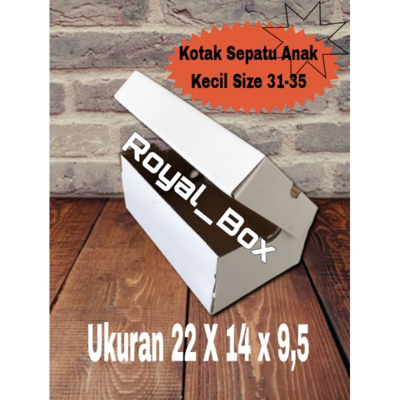 

Kotak Sepatu Anak Kecil|Kardus Sepatu Anak Kecil| Kotak Sepatu Kids | Kardus Sepatu Kids| 22X14X9,5|Kardus Polos