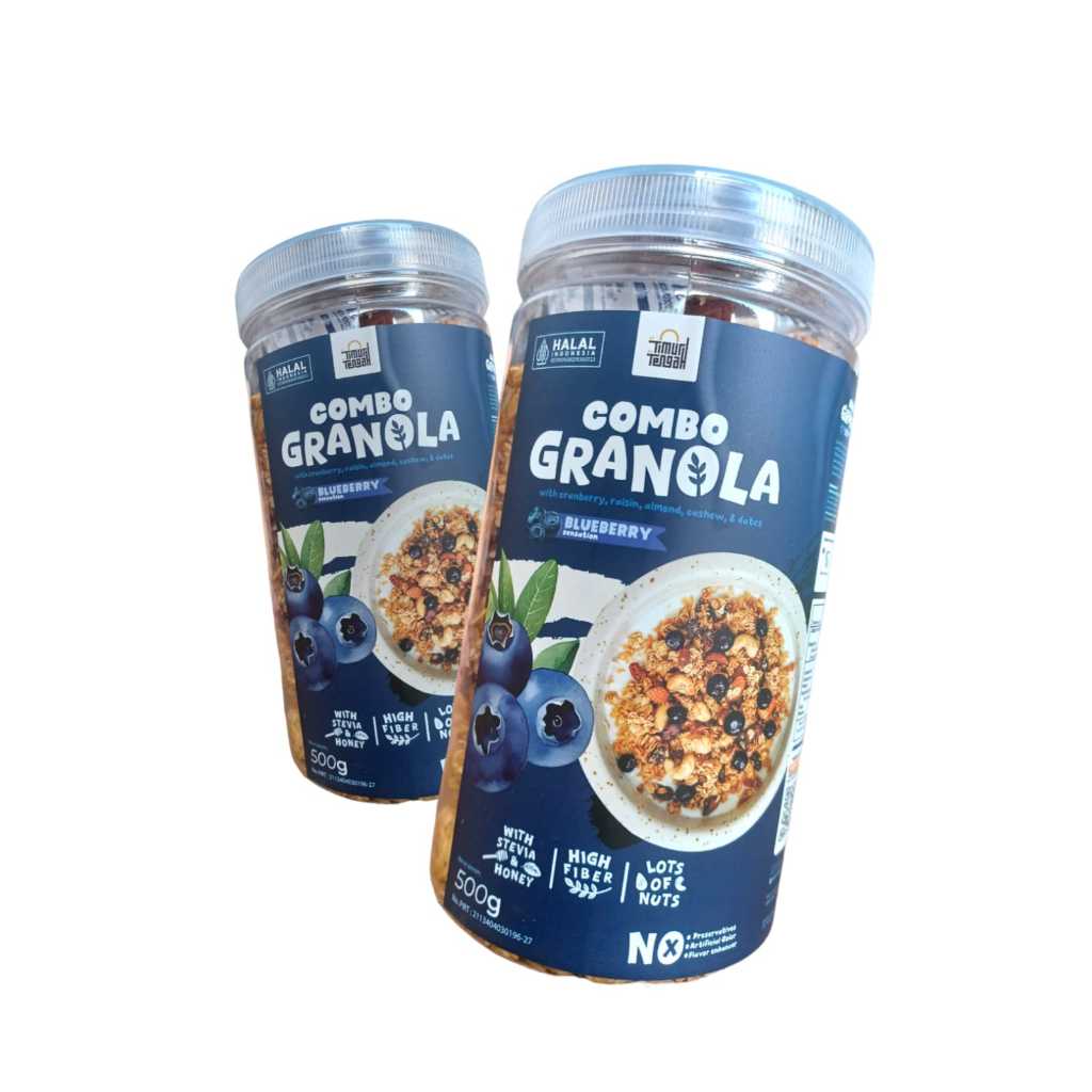 

TIMUR TENGAH Combo Granola Honey & Blueberry 500gram dan 250gram