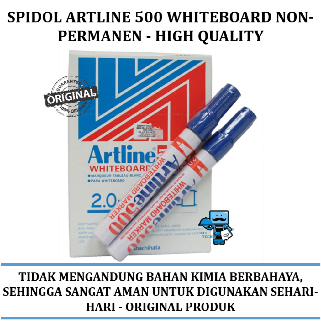 

Spidol Artline 500 Whiteboard Non-Permanen - High Quality