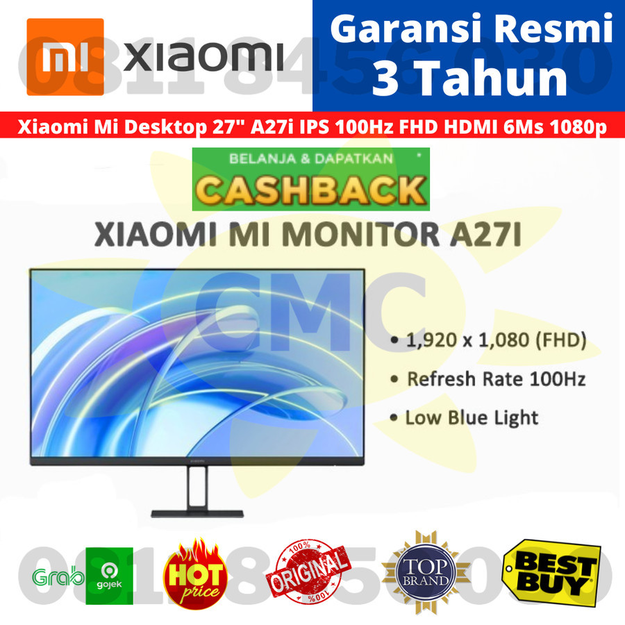 Monitor 27 inch Xiaomi Mi Monitor 27" A27i 100Hz FHD IPS 6Ms