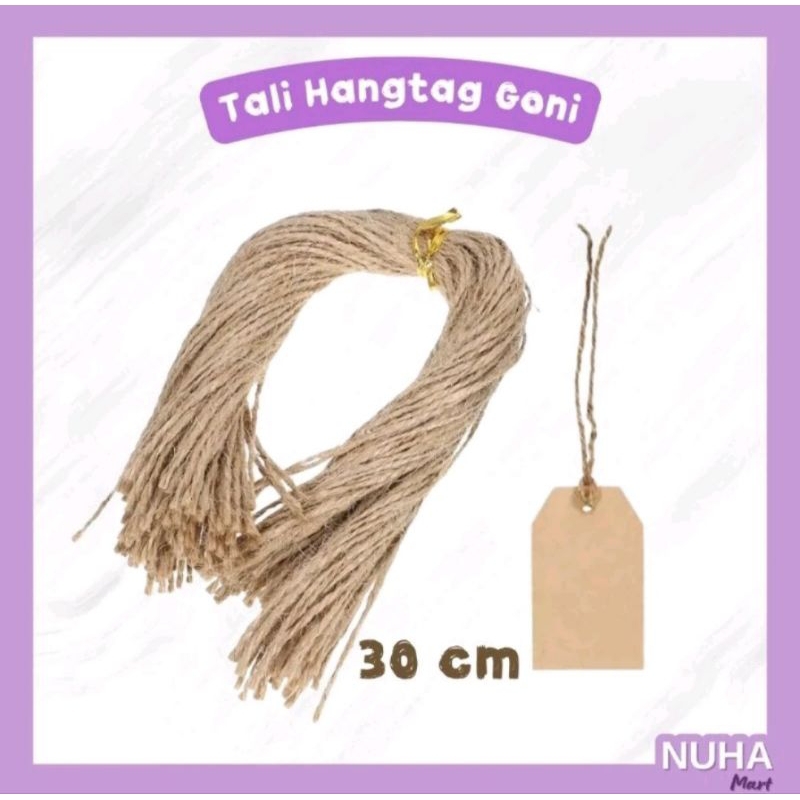 

Tali Hang Tag Rami 20 cm 30 cm label goni rustikAesthetic