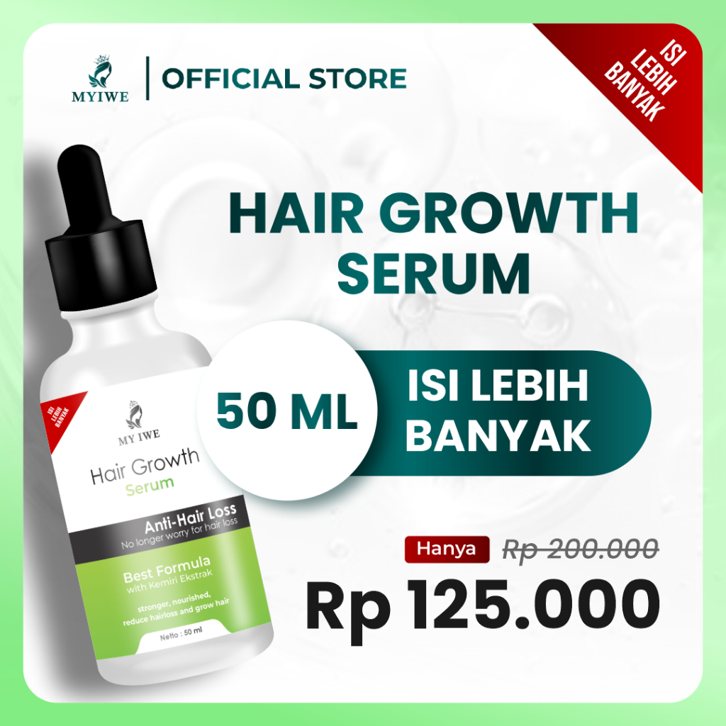 MY IWE HAIR GROWTH SERUM MYIWE Serum Penumbuh Rambut ORIGINAL KEMASAN BARU