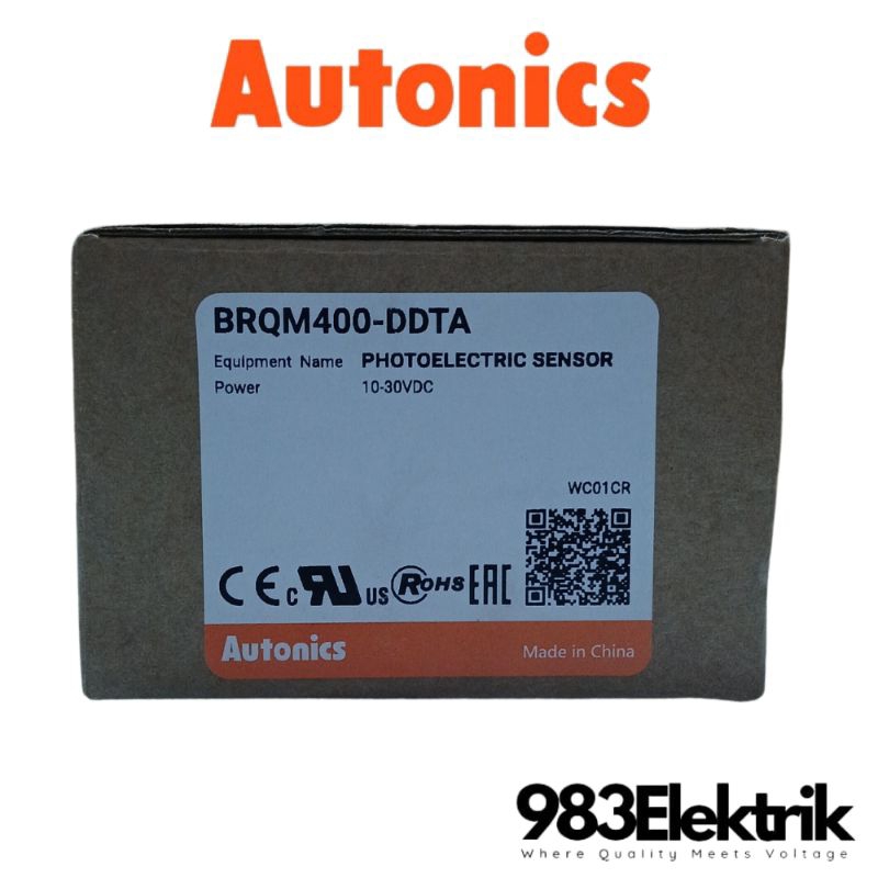 Autonics photoelectric sensor type BRQM400-DDTA autonics