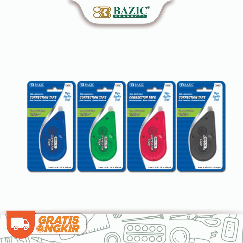 

Bazic Correction Tape 5mm x 6m - Pita Koreksi